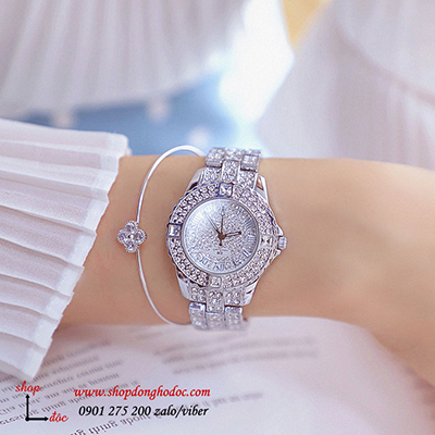 dong-ho-nu-bs-bee-sister-day-kim-loai-bac-mat-tron-dinh-da-thoi-thuong-dhd10702 dong-ho-nu-bs-bee-sister-day-kim-loai-bac-mat-tron-dinh-da-thoi-thuong-dhd10702