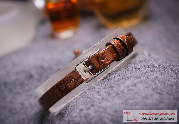 Đồng hồ nữ Hàn Quốc Julius JA 482B dây da mặt tròn size nhỏ nâu tây sang chảnh ĐHĐ30802