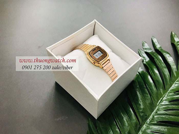 Đồng hồ nữ Skmei dây kim loại mặt vuông size nhỏ vàng hồng sang chảnh ĐHĐ25603